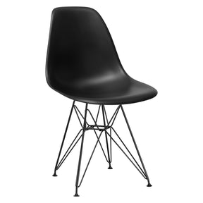 Lanna Furniture Fah Black Side Chair (Set of 2)-Minimal & Modern