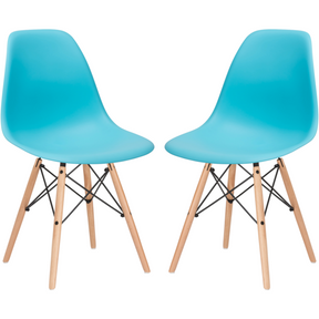Edgemod Modern Vortex Side Chair (Set of 4) EM-105-NAT-Minimal & Modern
