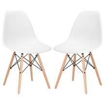 Edgemod Modern Vortex Side Chair (Set of 2) EM-105-NAT-Minimal & Modern