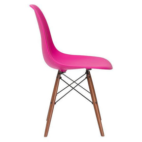 Edgemod Modern Vortex Side Chair Walnut Base (Set of 2)-Minimal & Modern