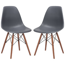 Lanna Furniture Finne Side Chair Walnut Legs (Set of 2)-Minimal & Modern