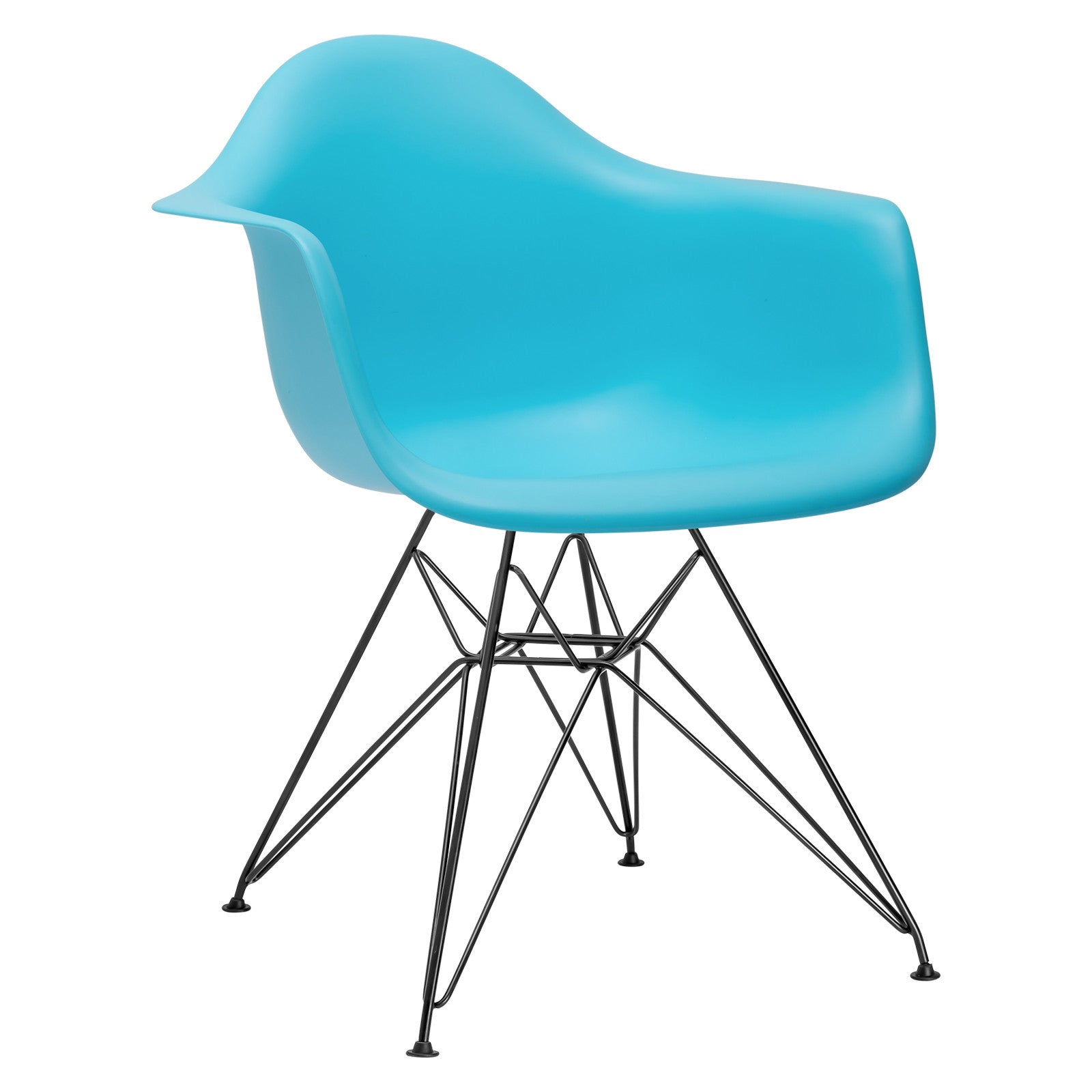 Lanna Furniture Lanna Arm Chair with Black Legs (Set of 2)-Minimal & Modern
