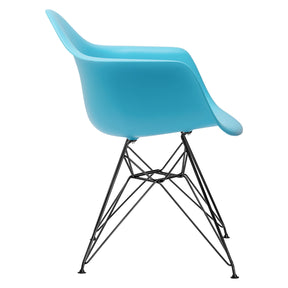 Lanna Furniture Lanna Arm Chair with Black Legs (Set of 2)-Minimal & Modern