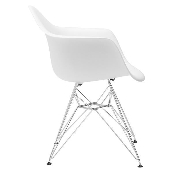 Edgemod Modern Padget Arm Chair Chrome Base (Set of 2)-Minimal & Modern