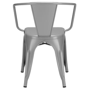 Lanna Furniture Suthep Arm Chair (Set of 2)-Minimal & Modern