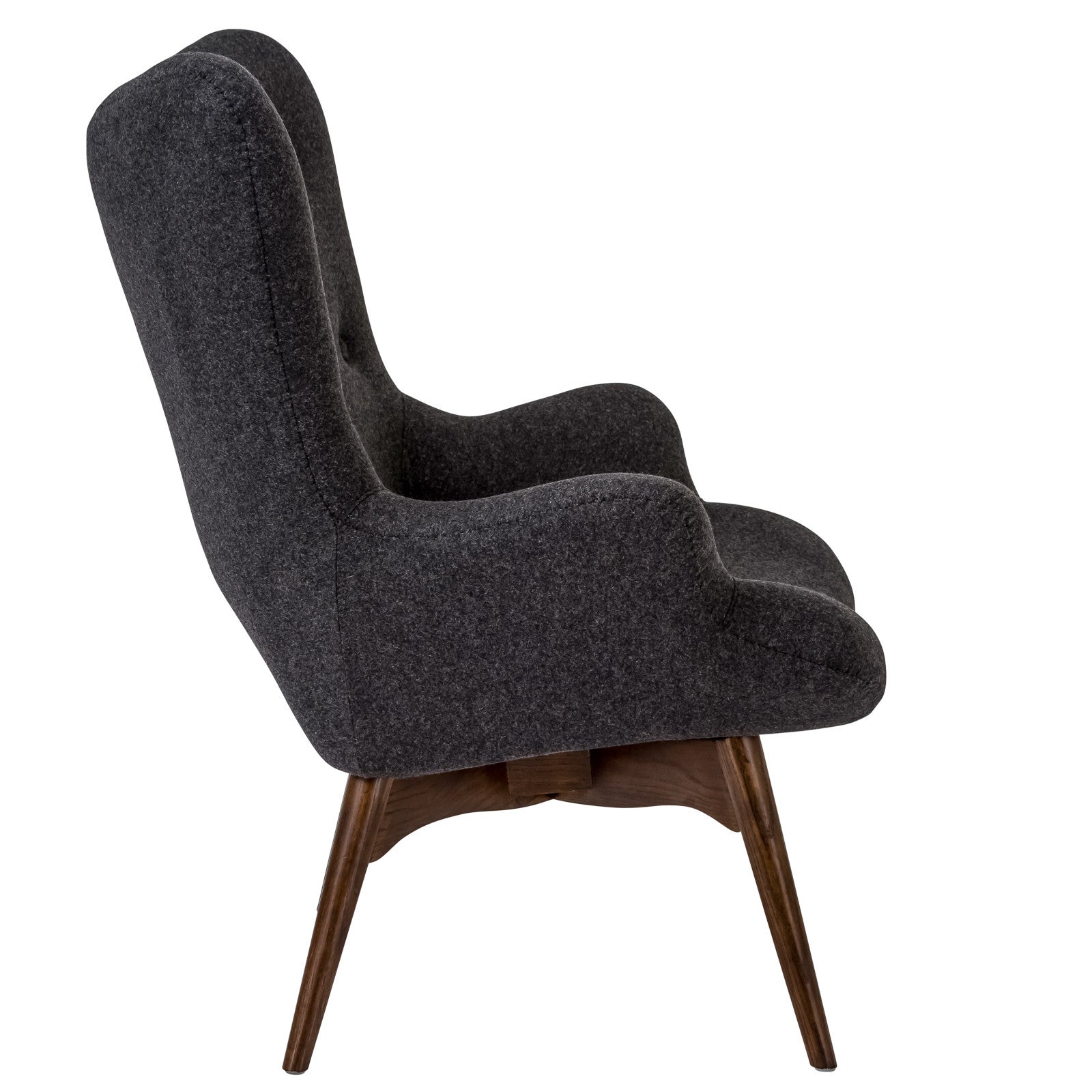 Lanna Furniture Lipe Lounge Chair and Ottoman-Minimal & Modern