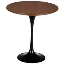 Lanna Furniture Daisy 20” Walnut Top Side Table-Minimal & Modern
