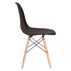 Lanna Furniture Woven Belo Dining Chair with Natural Legs-Minimal & Modern