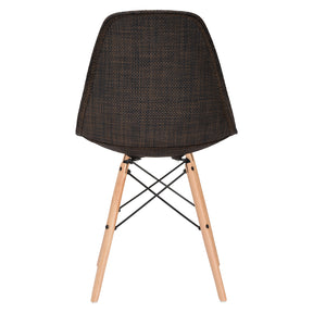 Lanna Furniture Woven Belo Dining Chair with Natural Legs-Minimal & Modern