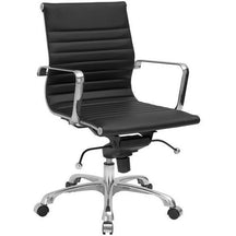 Edgemod Modern Ribbed Mid Back Office Chair EM-161-Minimal & Modern