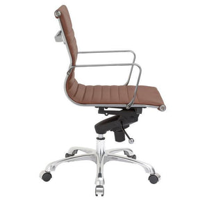 Edgemod Modern Ribbed Mid Back Office Chair EM-161-Minimal & Modern