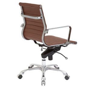 Lanna Furniture Estey Mid Back Office Chair-Minimal & Modern