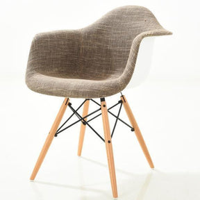 Edgemod Modern Vortex Padded Arm Chair Natural Base EM-194-NAT-Minimal & Modern
