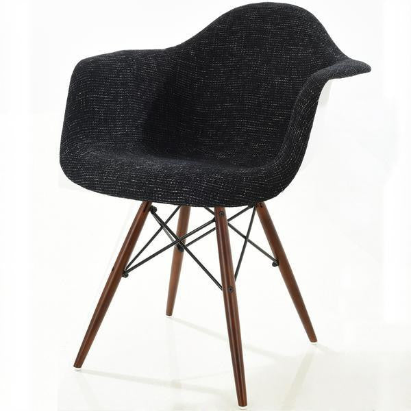 Edgemod Modern Vortex Padded Arm Chair Walnut Base EM-194-WAL-Minimal & Modern