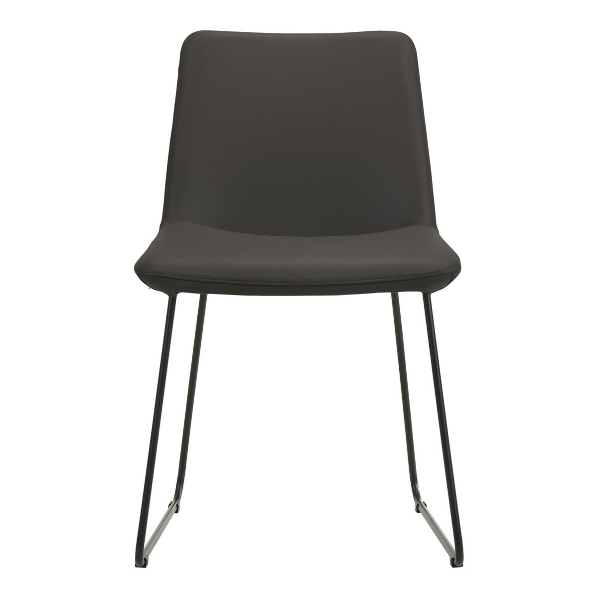 Moe's Home Collection Villa Dining Chair Black-Set of Two - EQ-1010-02 - Moe's Home Collection - Dining Chairs - Minimal And Modern - 1