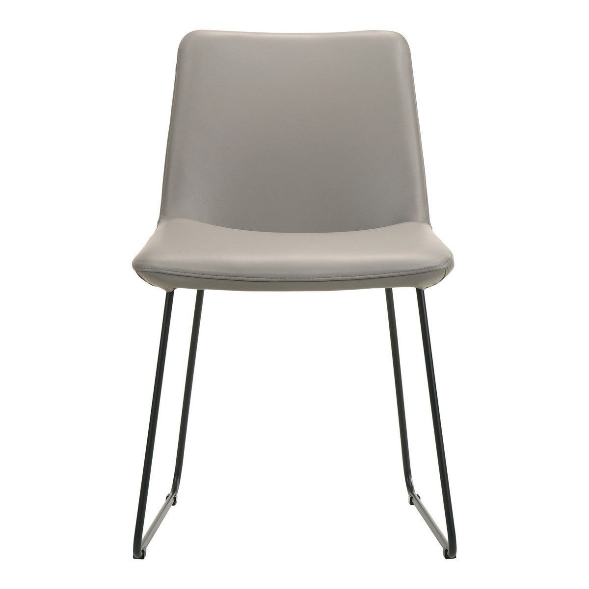 Moe's Home Collection Villa Dining Chair Grey-Set of Two - EQ-1010-15 - Moe's Home Collection - Dining Chairs - Minimal And Modern - 1