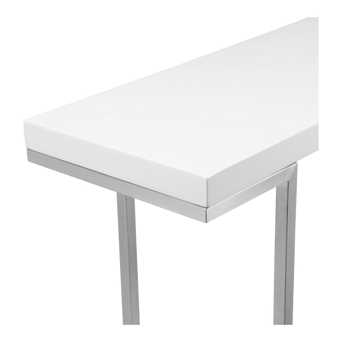 Moe's Home Collection Repetir Console Table White Lacquer - ER-1023-18
