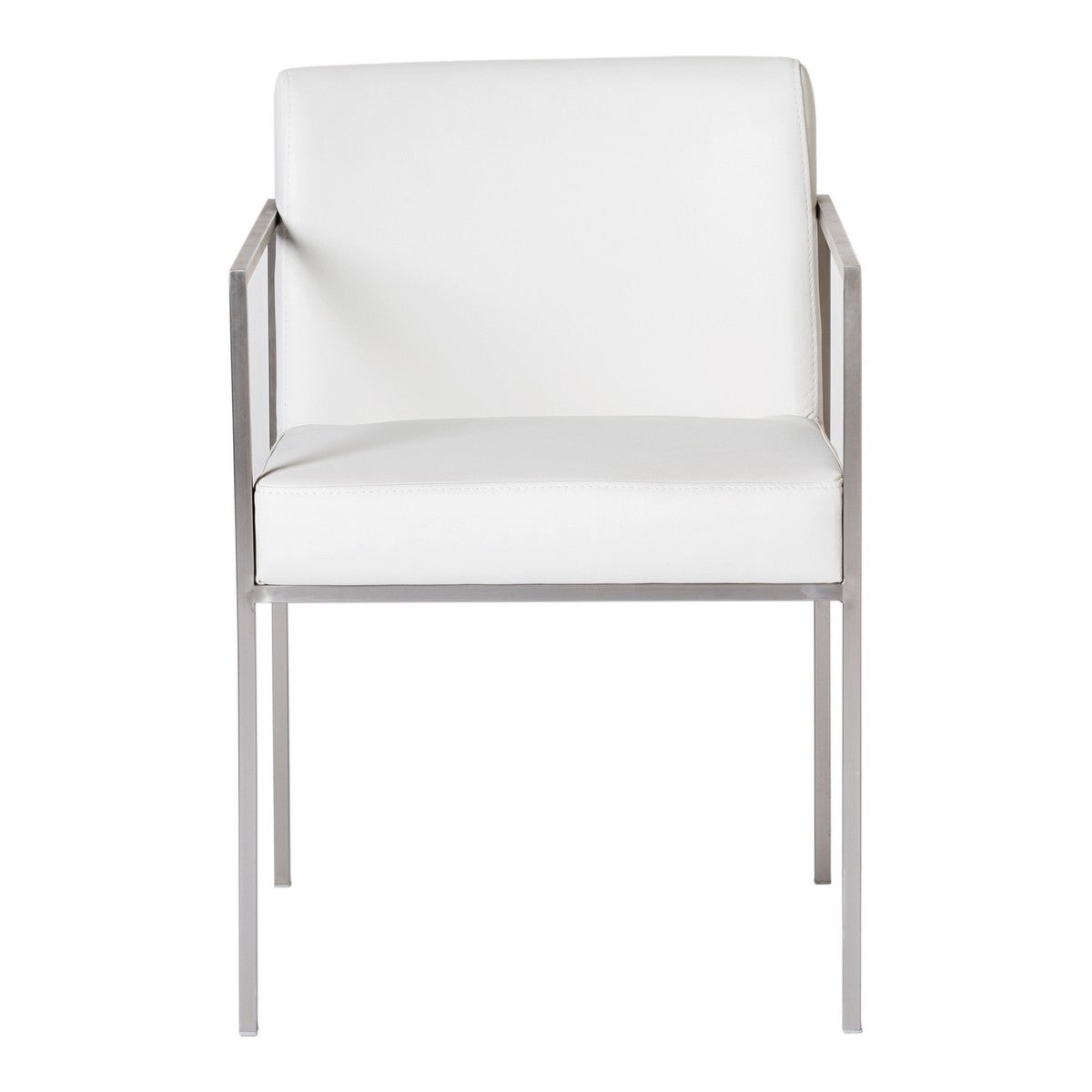 Moe's Home Collection Capo Arm Chair White-Set of Two - ER-1093-18 - Moe's Home Collection - lounge chairs - Minimal And Modern - 1