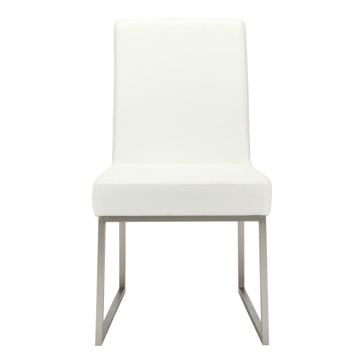 Moe's Home Collection Tyson Dining Chair White-Set of Two - ER-2012-18 - Moe's Home Collection - Dining Chairs - Minimal And Modern - 1