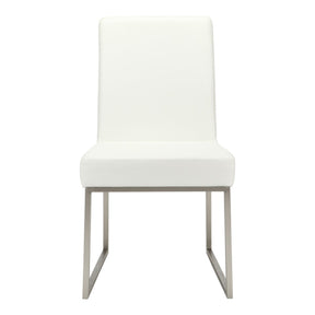 Moe's Home Collection Tyson Dining Chair White-Set of Two - ER-2012-18 - Moe's Home Collection - Dining Chairs - Minimal And Modern - 1
