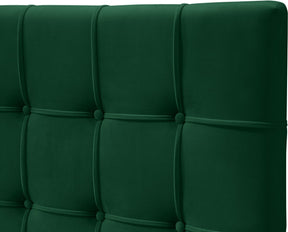 Meridian Furniture Elly Green Velvet Queen Bed
