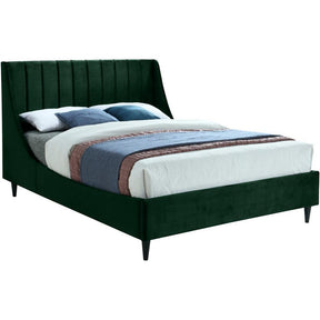 Meridian Furniture Eva Green Velvet Full BedMeridian Furniture - Full Bed - Minimal And Modern - 1