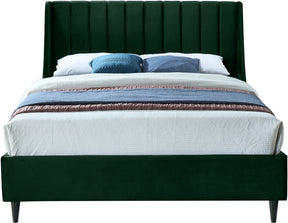 Meridian Furniture Eva Green Velvet Queen Bed
