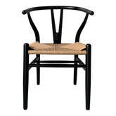 Moe's Home Collection Ventana Dining Chair Black And Natural-M2 - FG-1015-37