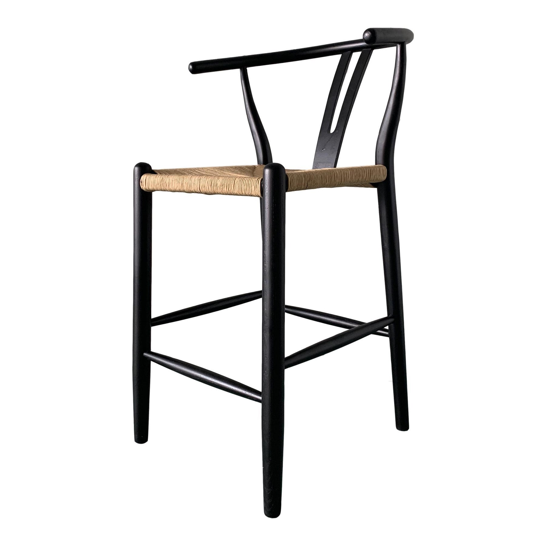 Moe's Home Collection Ventana Counter Stool Black And Natural - FG-1018-37