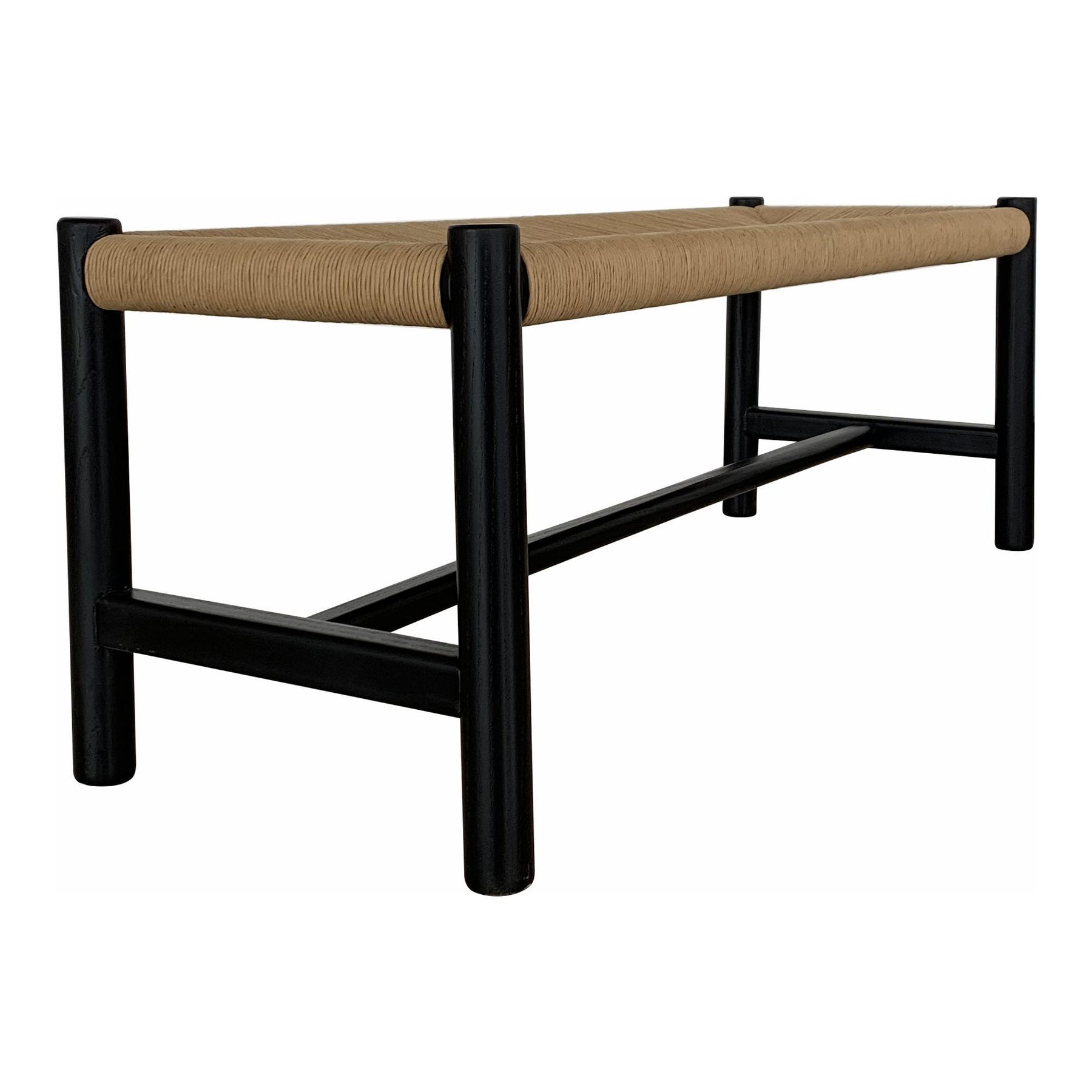 Moe's Home Collection Hawthorn Bench Large Black - FG-1028-02