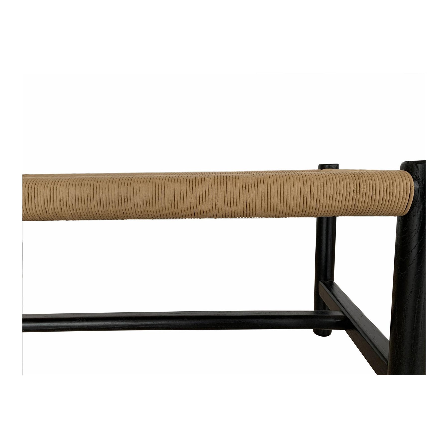 Moe's Home Collection Hawthorn Bench Large Black - FG-1028-02