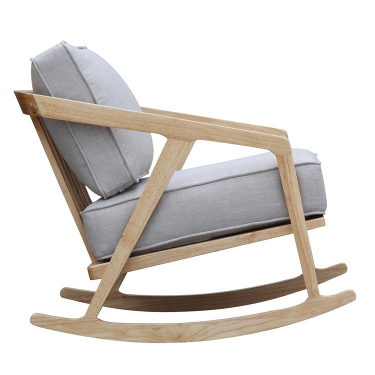 Finemod Imports Modern Solo Rocker Arm Chair in Gray FMI1010-Minimal & Modern