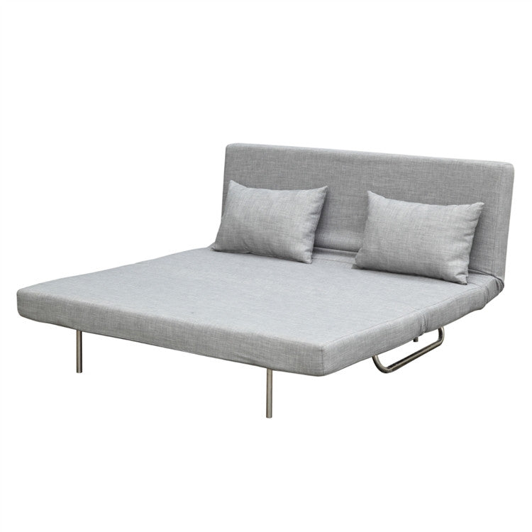Finemod Imports Modern Sabatino Loveseat Sofa Bed in Gray FMI1013-Minimal & Modern