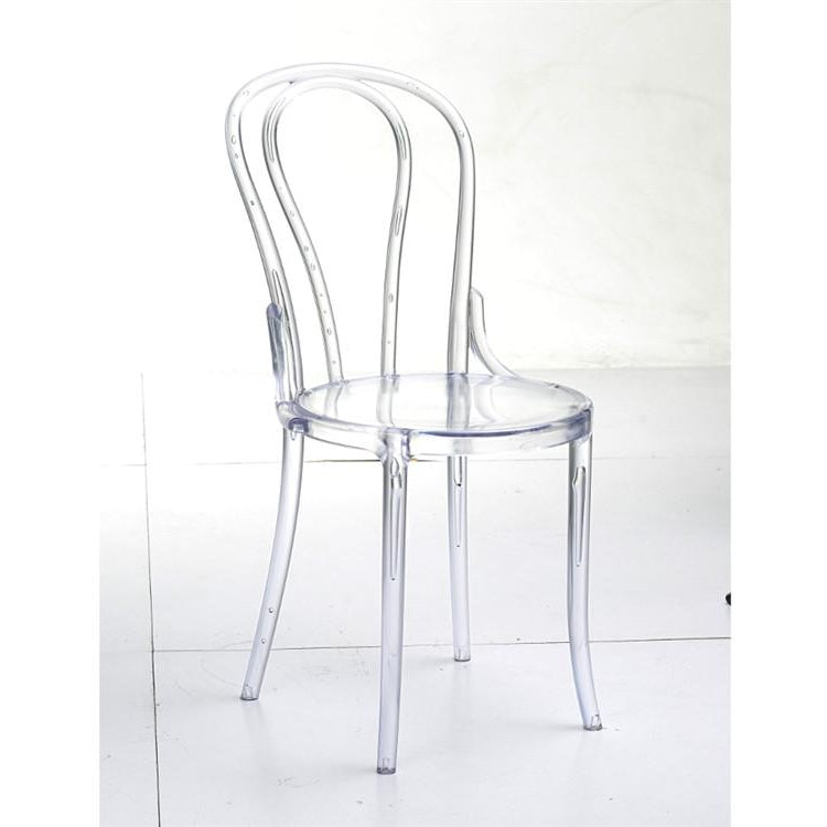 Finemod Imports Modern Spin Dining Chair FMI10237-clear-Minimal & Modern