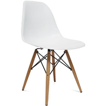 Finemod Imports Modern Woodleg Dining Side Chair FMI2012-white-Minimal & Modern