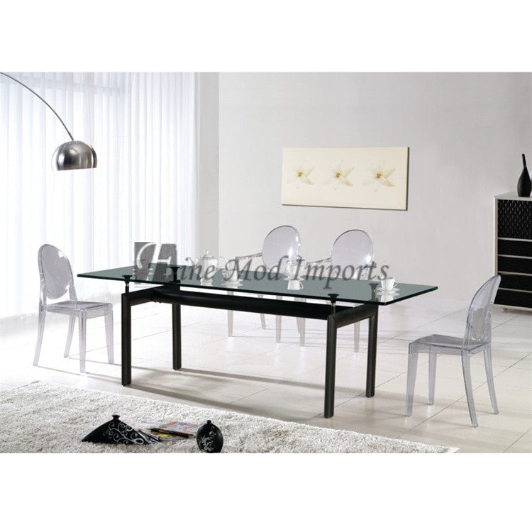 Finemod Imports Modern Square Dining Table FMI3001-clear-Minimal & Modern