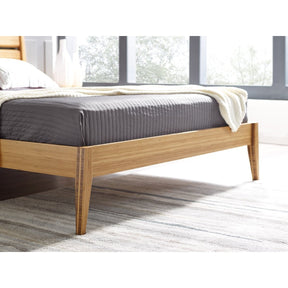 3pc Greenington Sienna Modern Bamboo Queen Bedroom Set (Includes: 1 Queen Bed & 2 Nightstands)-Minimal & Modern