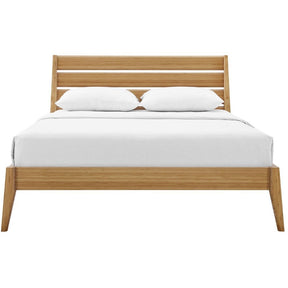 5pc Greenington Sienna Modern Bamboo Queen Bedroom Set (Includes: 1 Queen Bed, 2 Nightstands, 2 Dressers)-Minimal & Modern