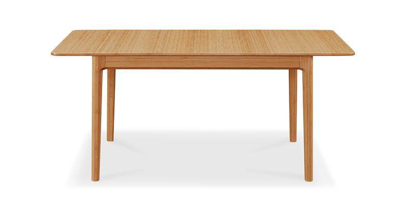 Greenington Modern Bamboo Mija Laurel Extension Table 36 x 50, Caramelized GL0004CA-Minimal & Modern
