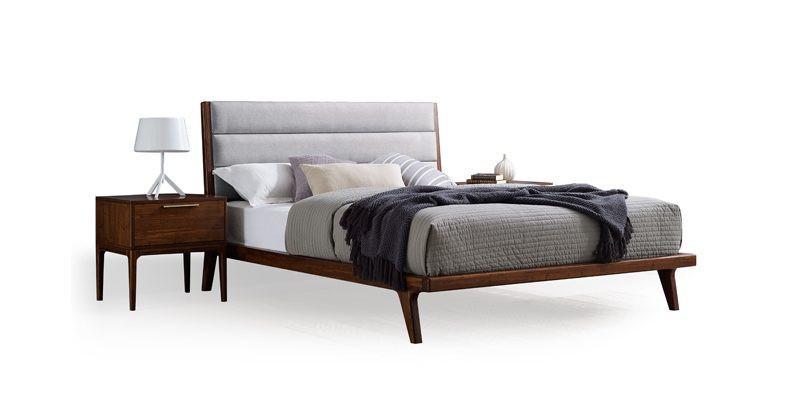 5pc Greenington Mercury Modern Bamboo Queen Bedroom Set (Includes: 1 Queen Bed, 2 Nightstands, 2 Chests)-Minimal & Modern