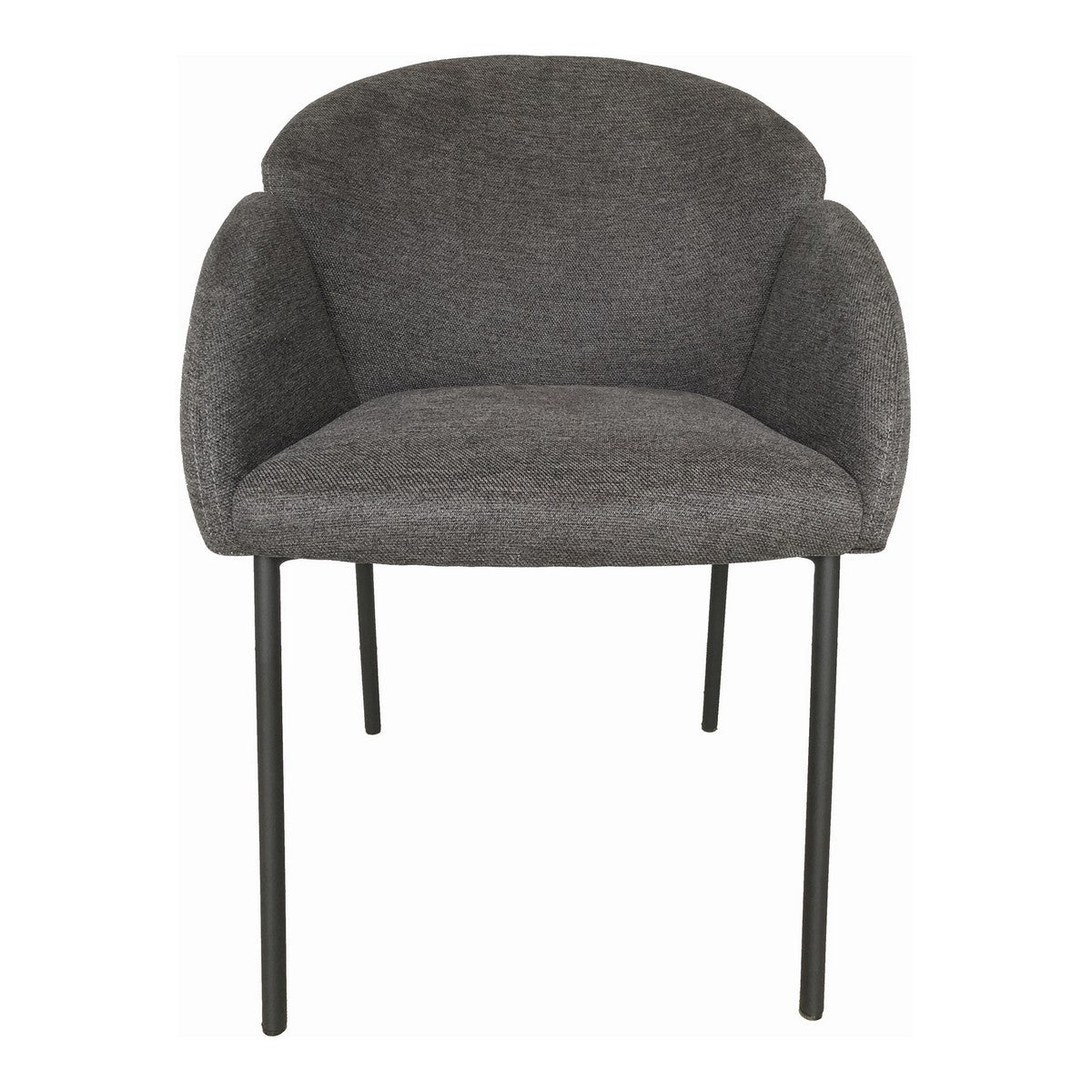 Moe's Home Collection Gigi Dining Chair Dark Grey-Set of Two - HK-1018-25 - Moe's Home Collection - Dining Chairs - Minimal And Modern - 1