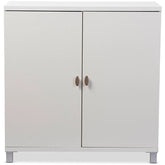 Baxton Studio Marcy Modern and Contemporary White Wood Entryway Handbags or School Bags Storage Sideboard Cabinet Baxton Studio--Minimal And Modern - 1