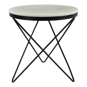 Moe's Home Collection Haley Side Table Black Base - IK-1001-02 - Moe's Home Collection - End Tables - Minimal And Modern - 1