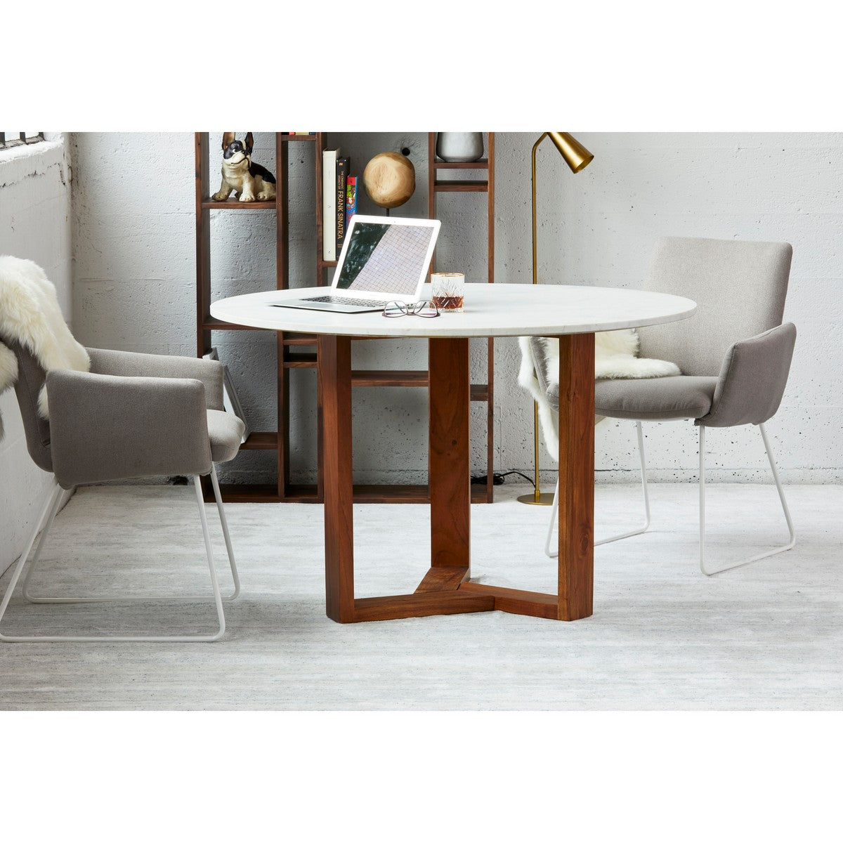 Moe's Home Collection Jinxx Dining Table Brown - JD-1009-18 - Moe's Home Collection - Dining Tables - Minimal And Modern - 1