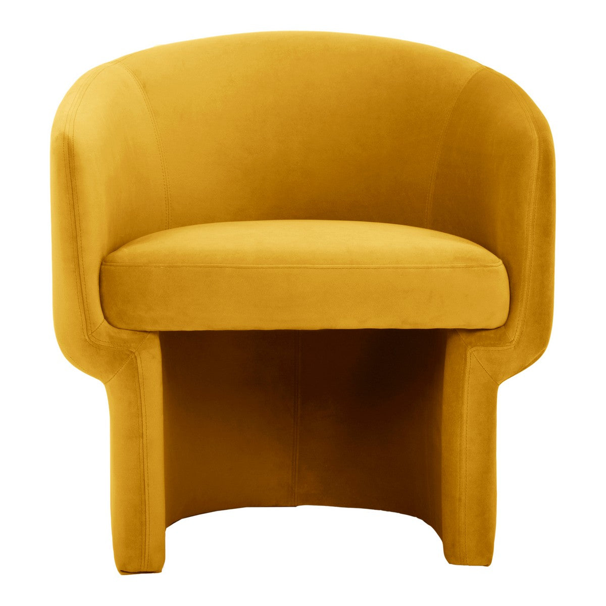 Moe's Home Collection Franco Chair Mustard - JM-1005-09 - Moe's Home Collection - lounge chairs - Minimal And Modern - 1