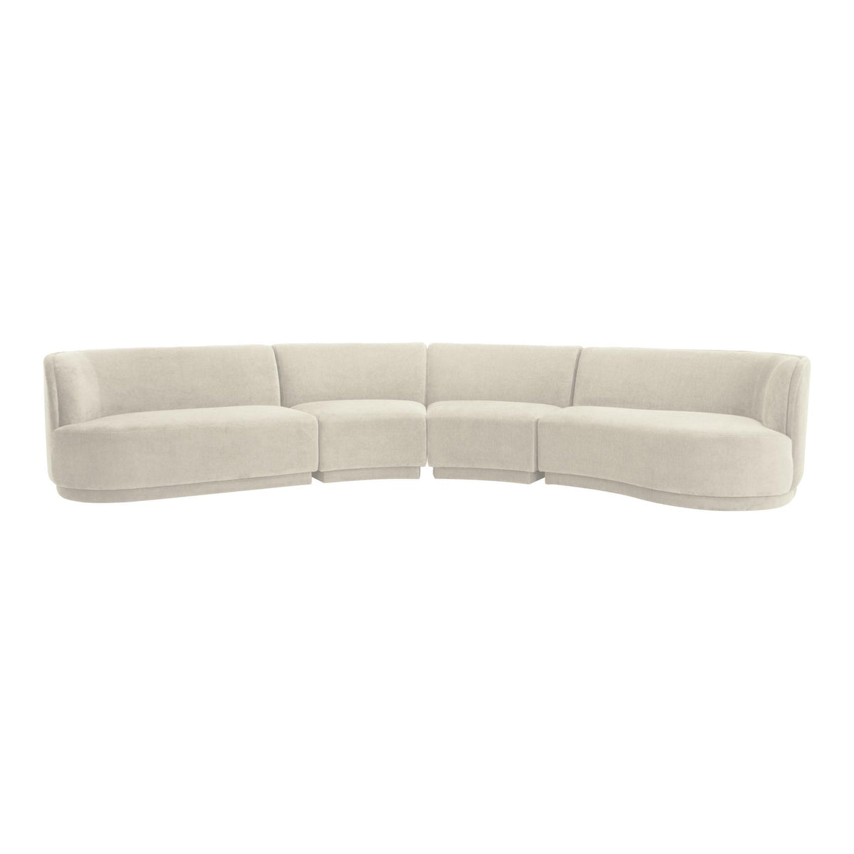 Moe's Home Collection Yoon Eclipse Modular Sectional Chaise Right Sweet Cream - JM-1023-05