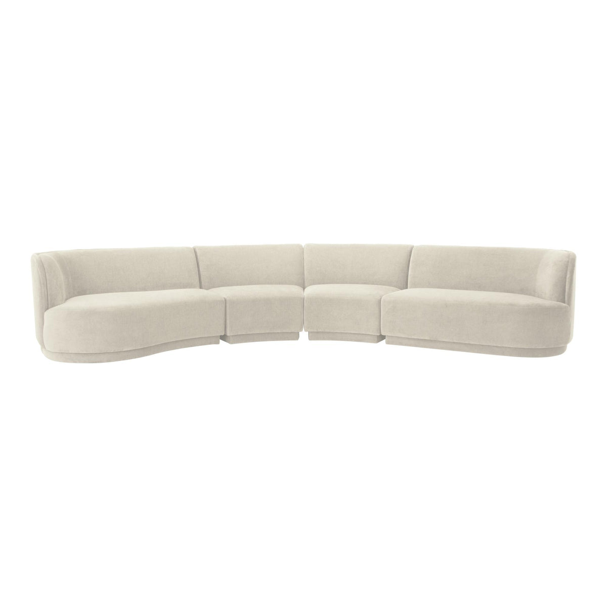 Moe's Home Collection Yoon Eclipse Modular Sectional Chaise Left Sweet Cream - JM-1024-05