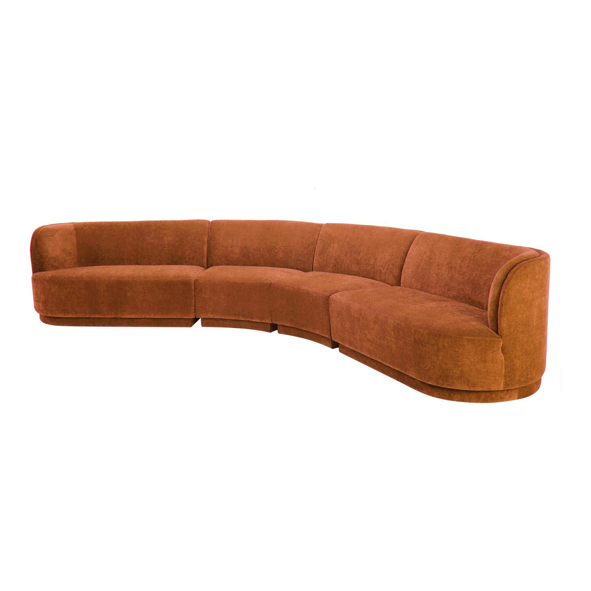 Moe's Home Collection Yoon Eclipse Modular Sectional Chaise Left Fired Rust - JM-1024-06