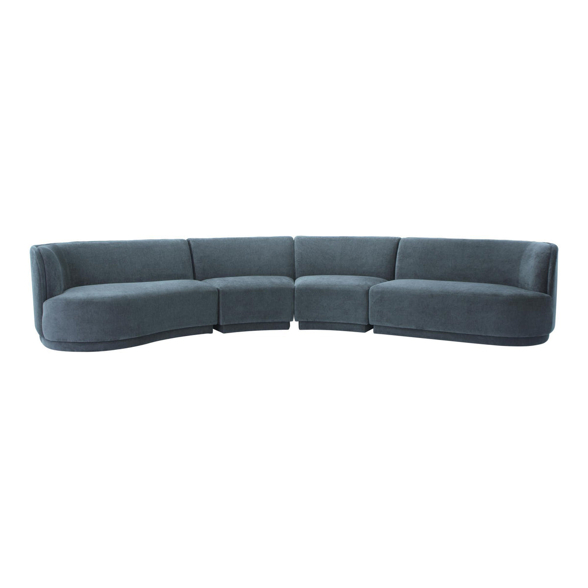 Moe's Home Collection Yoon Eclipse Modular Sectional Chaise Left Nightshade Blue - JM-1024-45