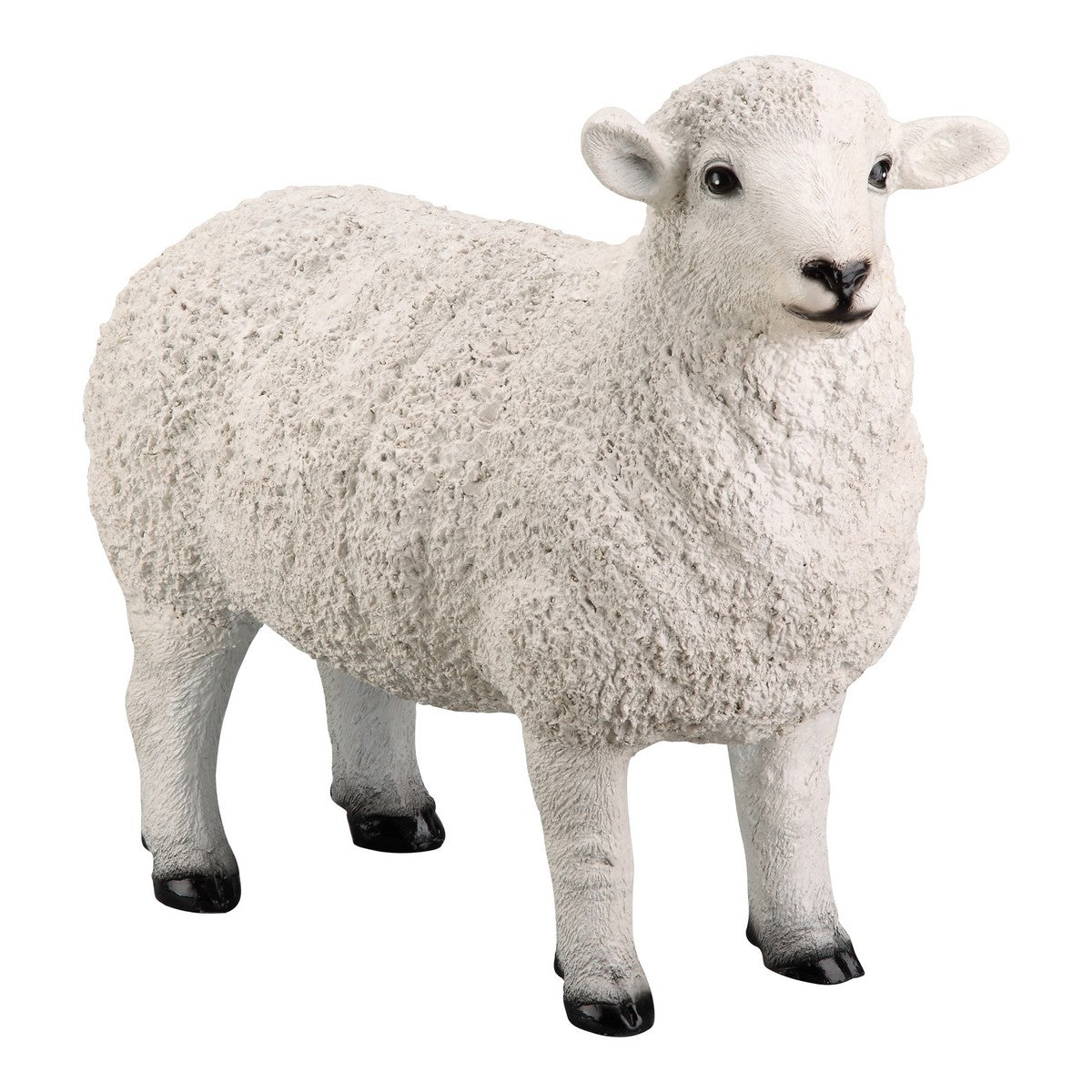 Moe's Home Collection Dolly Sheep Statue White - JT-1002-18